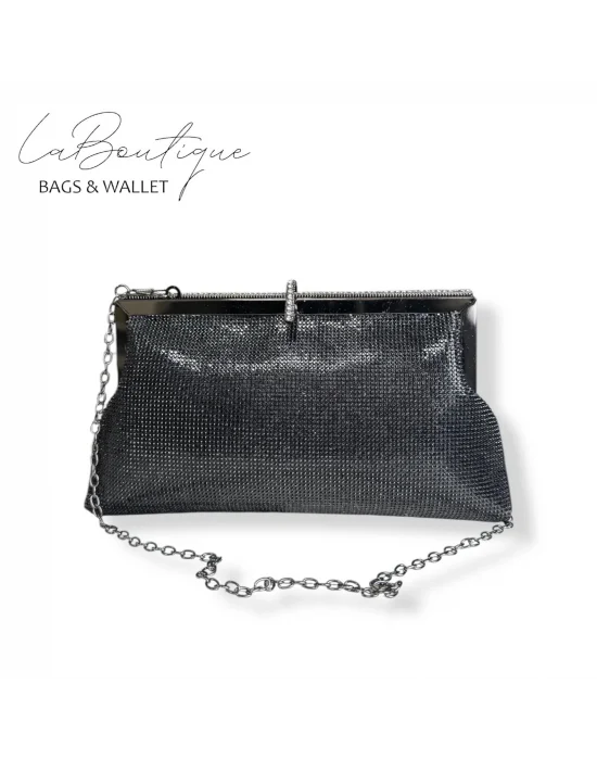 LB ABİYE ÇANTA 25-005 SİYAH