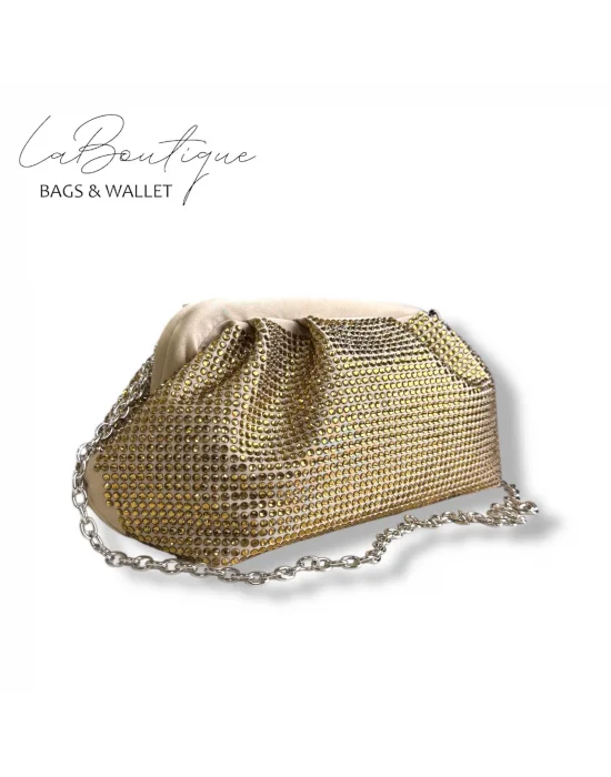 LB ABİYE ÇANTA 25-006 GOLD