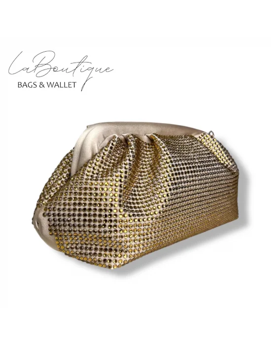 LB ABİYE ÇANTA 25-006 GOLD