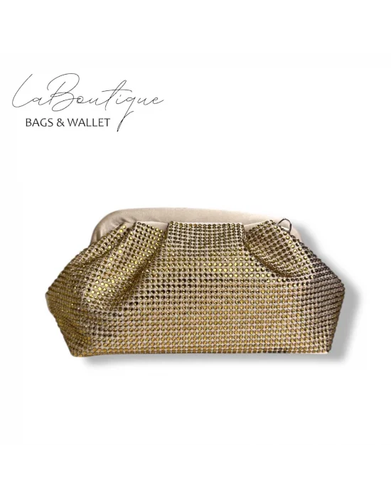 LB ABİYE ÇANTA 25-006 GOLD