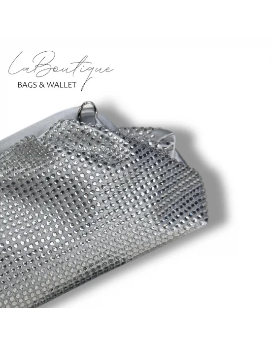 LB ABİYE ÇANTA 25-006 GÜMÜŞ