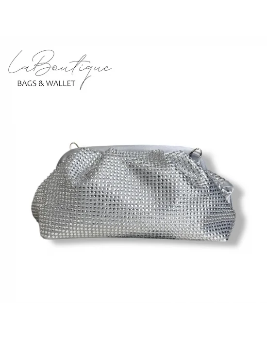 LB ABİYE ÇANTA 25-006 GÜMÜŞ