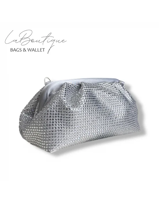 LB ABİYE ÇANTA 25-006 GÜMÜŞ