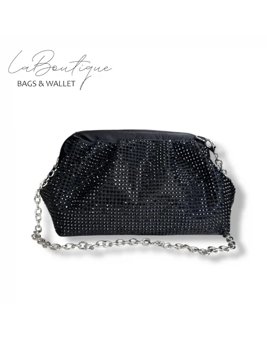 LB ABİYE ÇANTA 25-006 SİYAH