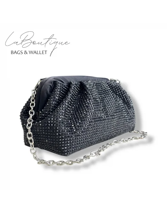 LB ABİYE ÇANTA 25-006 SİYAH