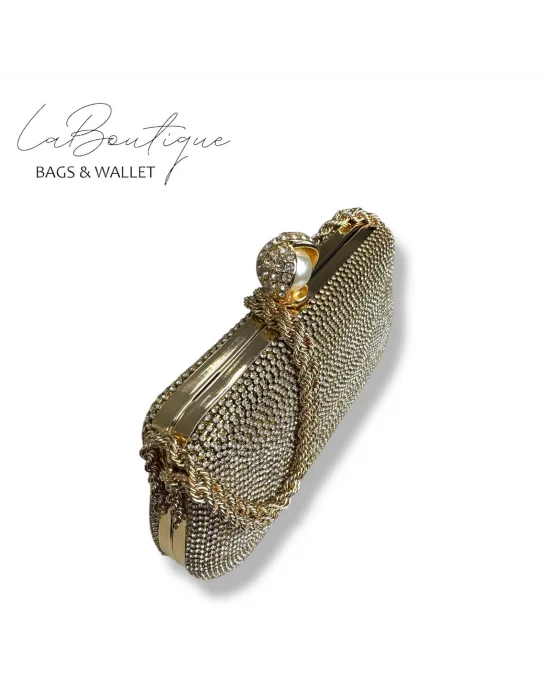 LB ABİYE ÇANTA 25-007 GOLD