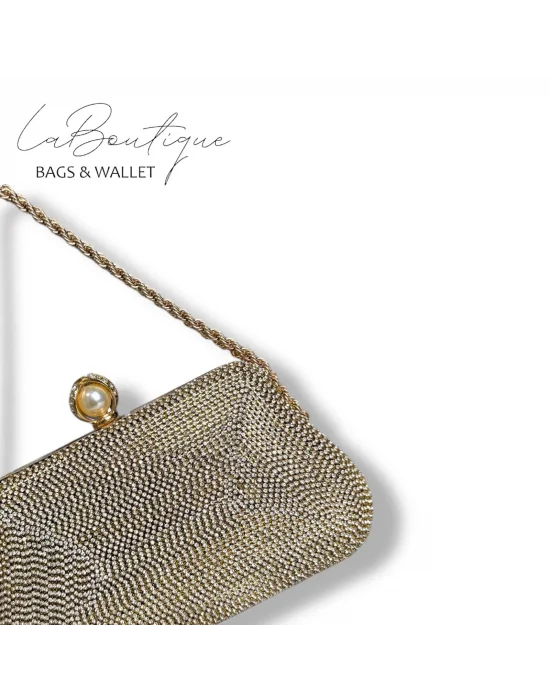 LB ABİYE ÇANTA 25-007 GOLD