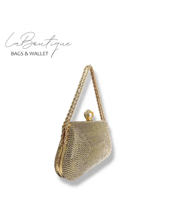 LB ABİYE ÇANTA 25-007 GOLD