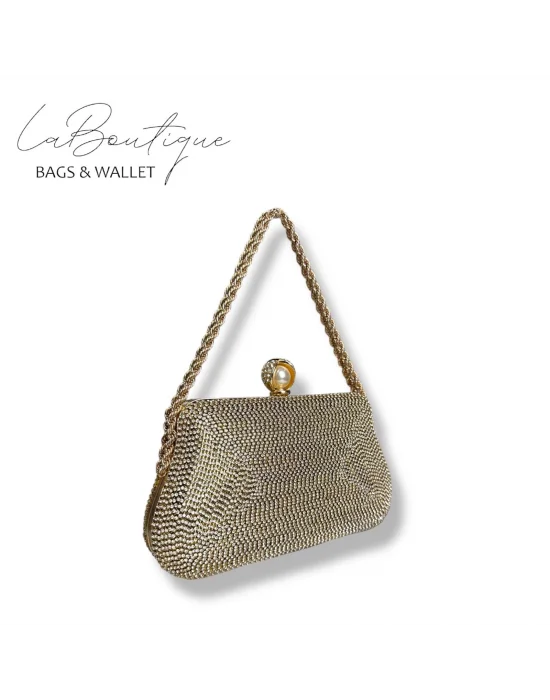 LB ABİYE ÇANTA 25-007 GOLD