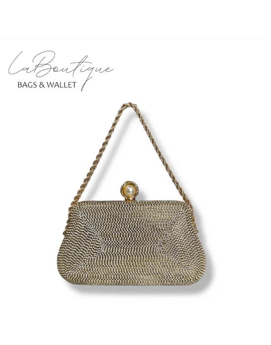 LB ABİYE ÇANTA 25-007 GOLD