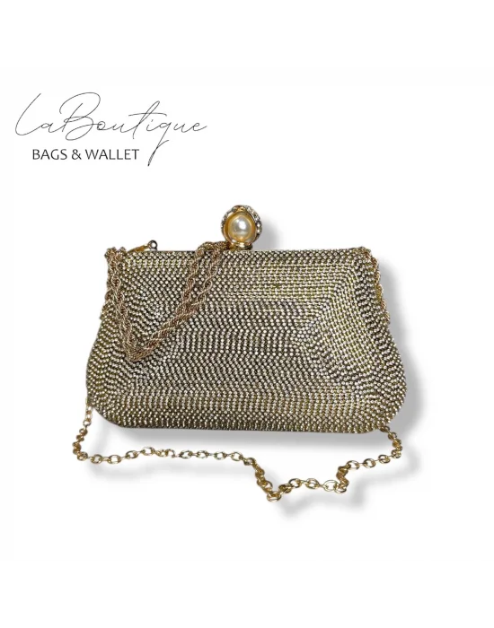 LB ABİYE ÇANTA 25-007 GOLD