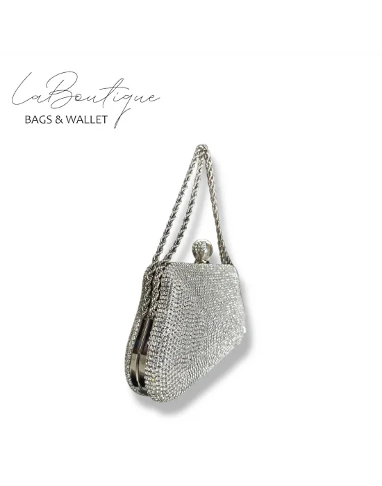 LB ABİYE ÇANTA 25-007 GÜMÜŞ