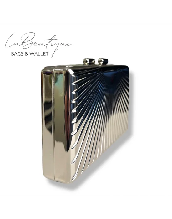 LB ABİYE ÇANTA 25-008 GÜMÜŞ