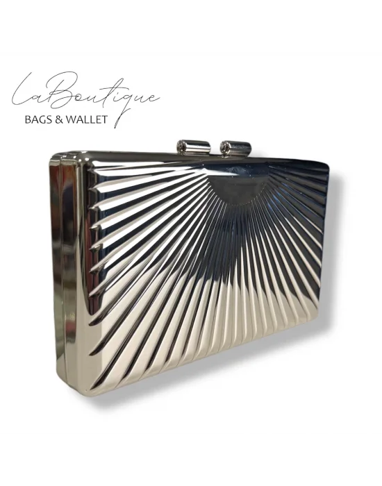 LB ABİYE ÇANTA 25-008 GÜMÜŞ