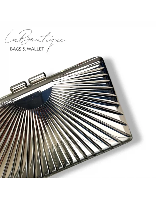 LB ABİYE ÇANTA 25-008 GÜMÜŞ