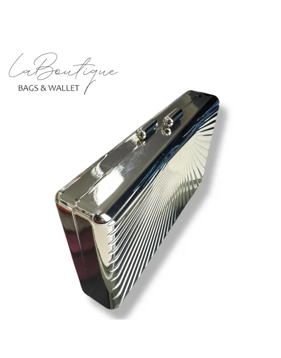 LB ABİYE ÇANTA 25-008 GÜMÜŞ