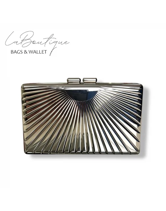 LB ABİYE ÇANTA 25-008 GÜMÜŞ