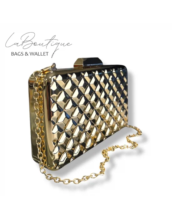 LB ABİYE ÇANTA 25-009 GOLD