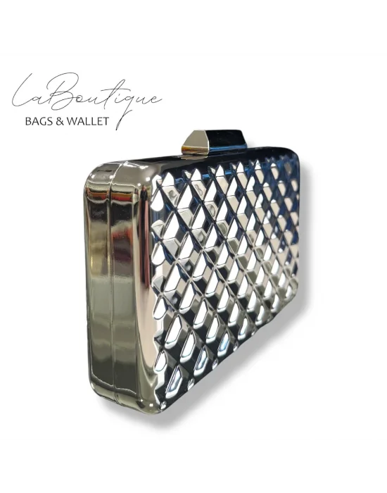 LB ABİYE ÇANTA 25-009 GÜMÜŞ