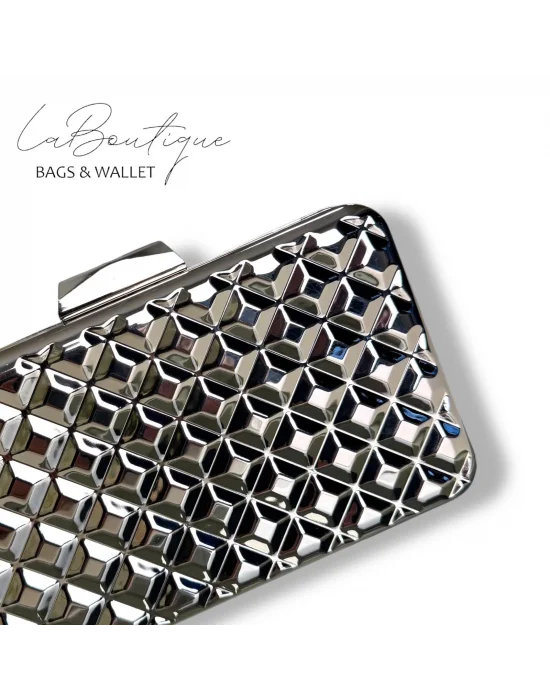 LB ABİYE ÇANTA 25-009 GÜMÜŞ