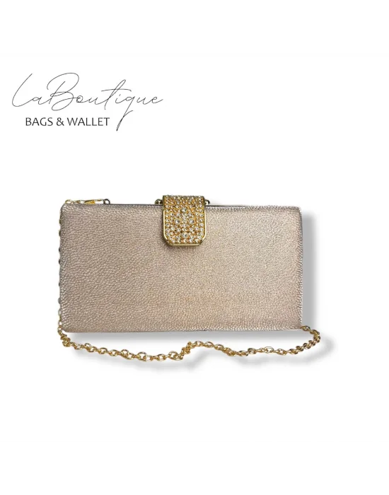 LB ABİYE ÇANTA 25-010 GOLD