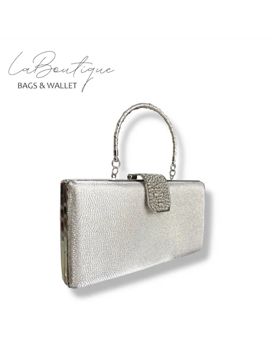 LB ABİYE ÇANTA 25-010 GÜMÜŞ