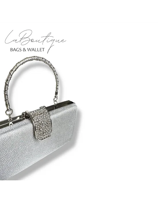 LB ABİYE ÇANTA 25-010 GÜMÜŞ