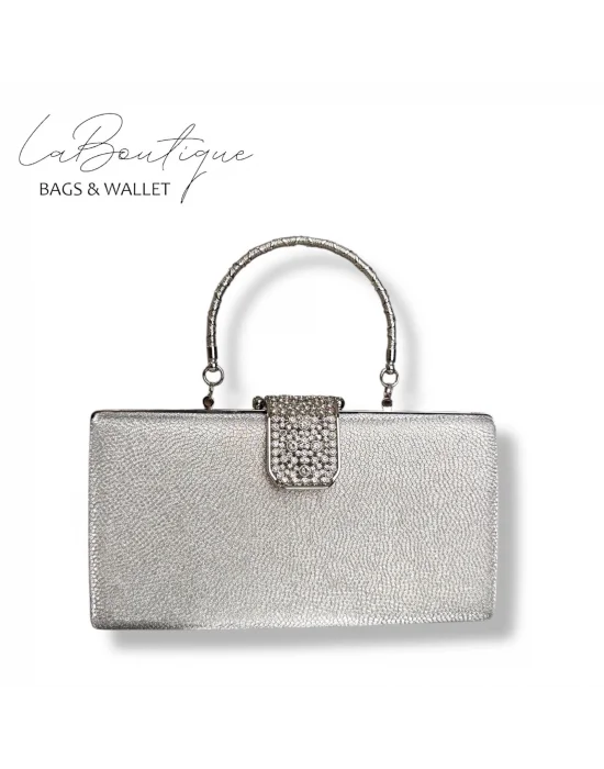 LB ABİYE ÇANTA 25-010 GÜMÜŞ