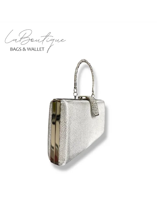LB ABİYE ÇANTA 25-010 GÜMÜŞ