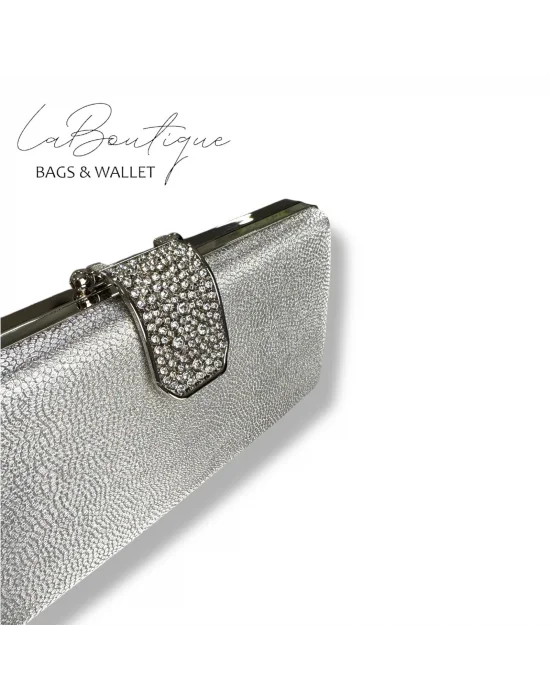 LB ABİYE ÇANTA 25-010 GÜMÜŞ