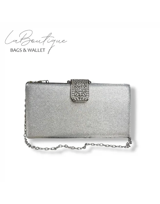 LB ABİYE ÇANTA 25-010 GÜMÜŞ