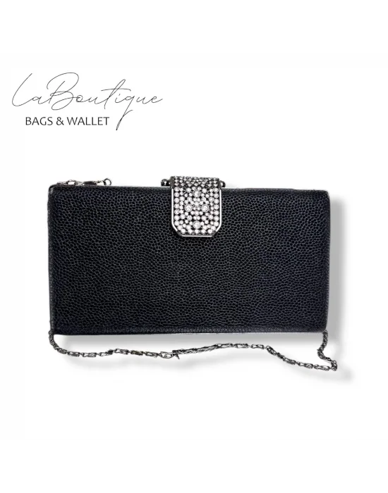 LB ABİYE ÇANTA 25-010 SİYAH