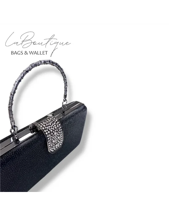 LB ABİYE ÇANTA 25-010 SİYAH