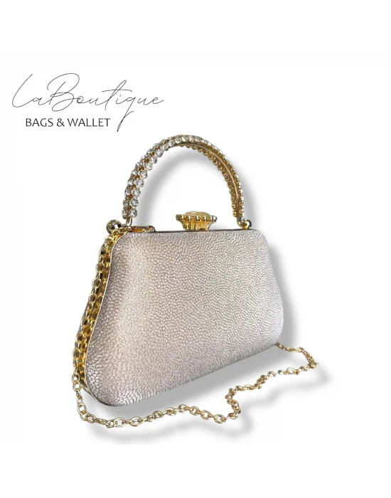 LB ABİYE ÇANTA 25-011 GOLD