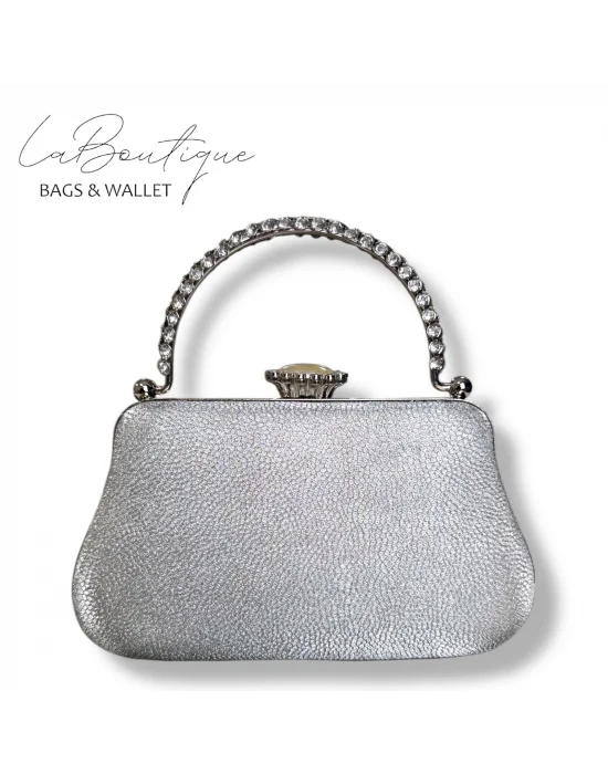 LB ABİYE ÇANTA 25-011 GÜMÜŞ