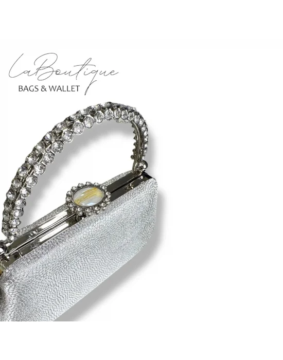 LB ABİYE ÇANTA 25-011 GÜMÜŞ