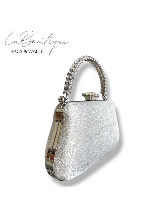 LB ABİYE ÇANTA 25-011 GÜMÜŞ