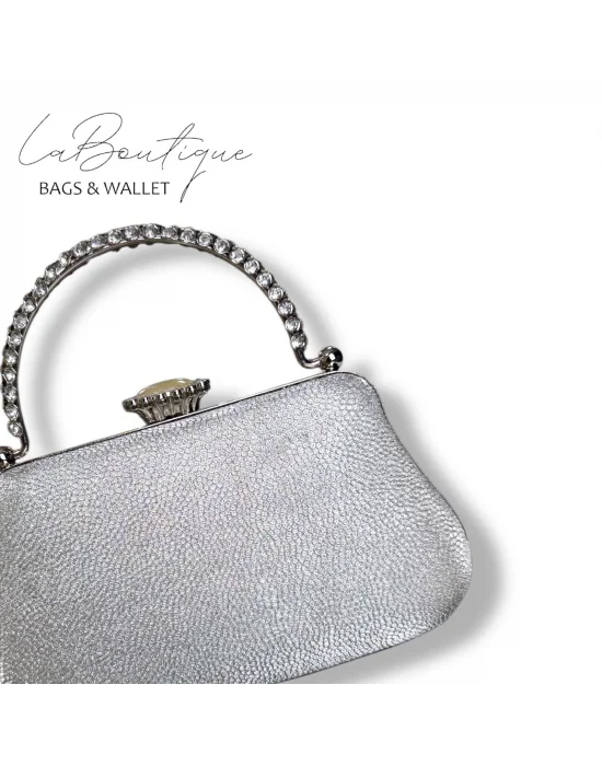 LB ABİYE ÇANTA 25-011 GÜMÜŞ