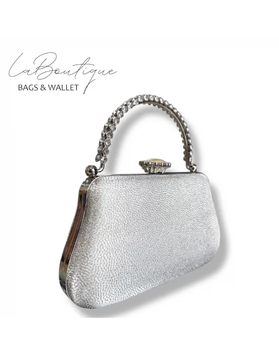 LB ABİYE ÇANTA 25-011 GÜMÜŞ