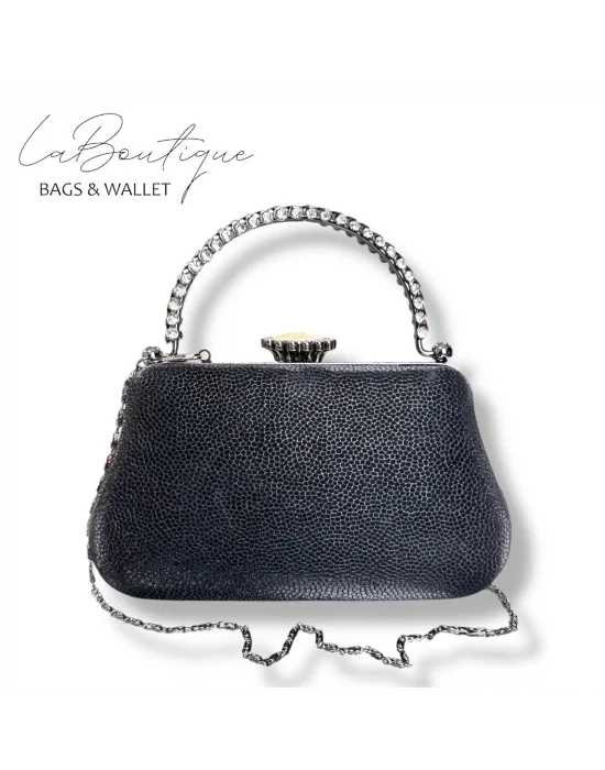 LB ABİYE ÇANTA 25-011 SİYAH