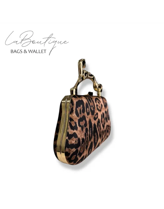 LB ABİYE ÇANTA 25-012 LEOPAR