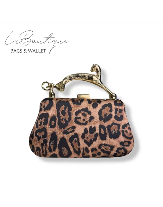 LB ABİYE ÇANTA 25-012 LEOPAR