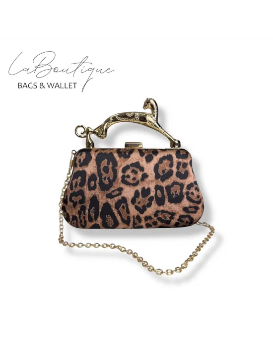 LB ABİYE ÇANTA 25-012 LEOPAR