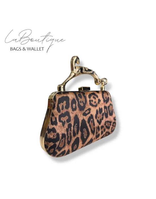 LB ABİYE ÇANTA 25-012 LEOPAR