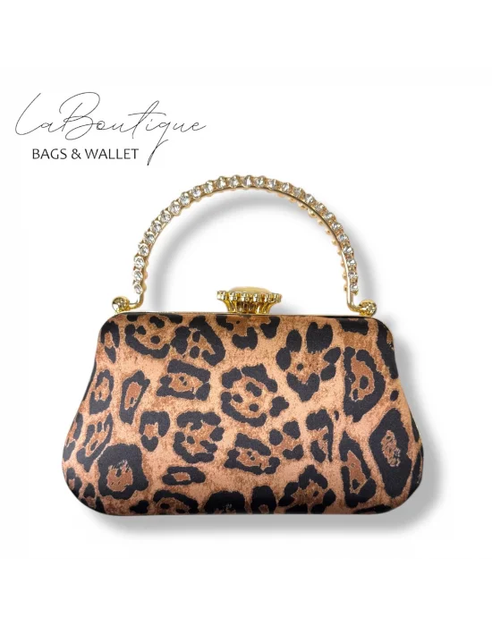 LB ABİYE ÇANTA 25-013 LEOPAR