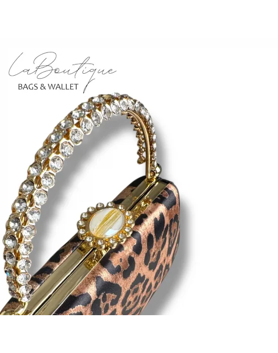 LB ABİYE ÇANTA 25-013 LEOPAR