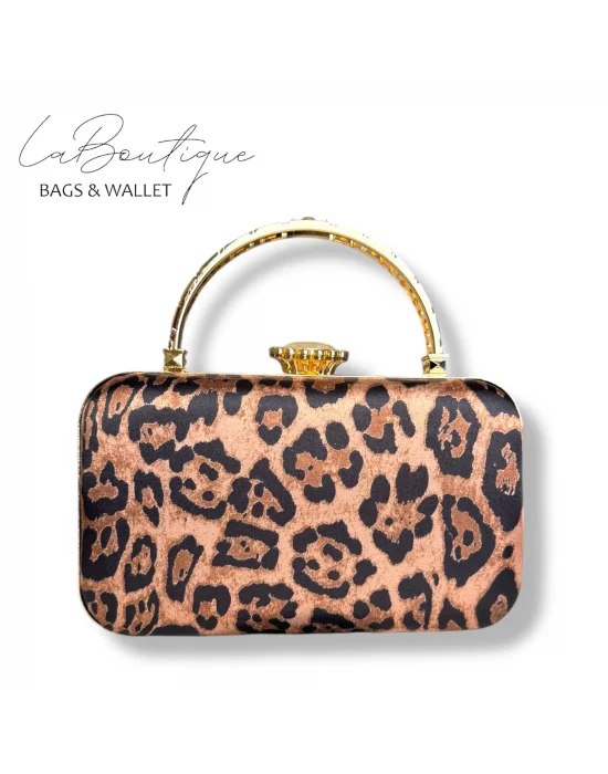 LB ABİYE ÇANTA 25-014 LEOPAR