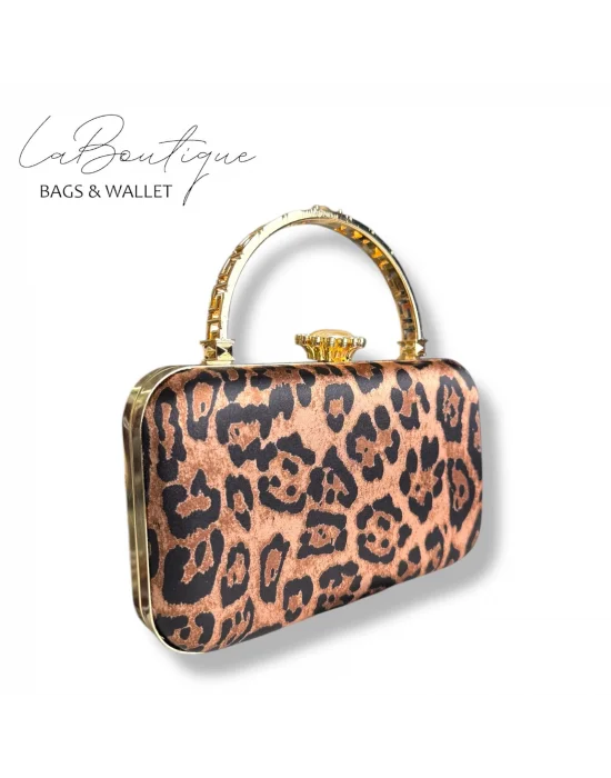 LB ABİYE ÇANTA 25-014 LEOPAR