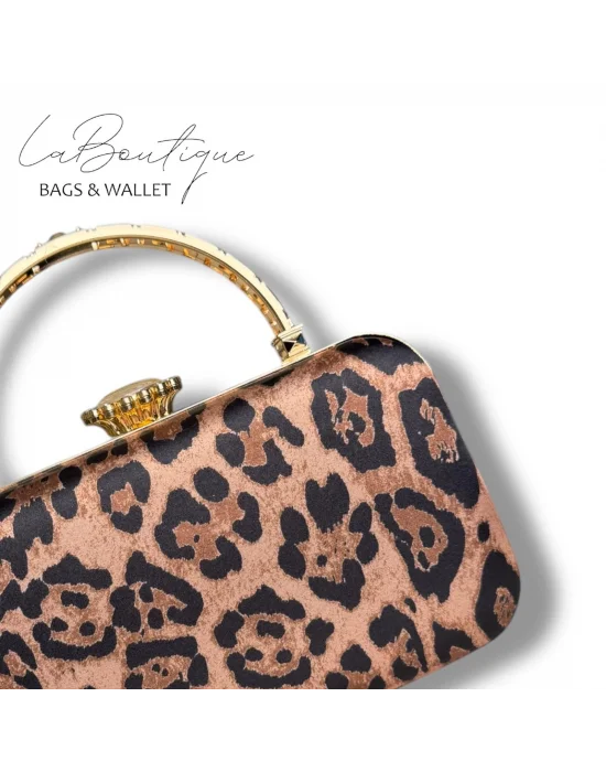 LB ABİYE ÇANTA 25-014 LEOPAR