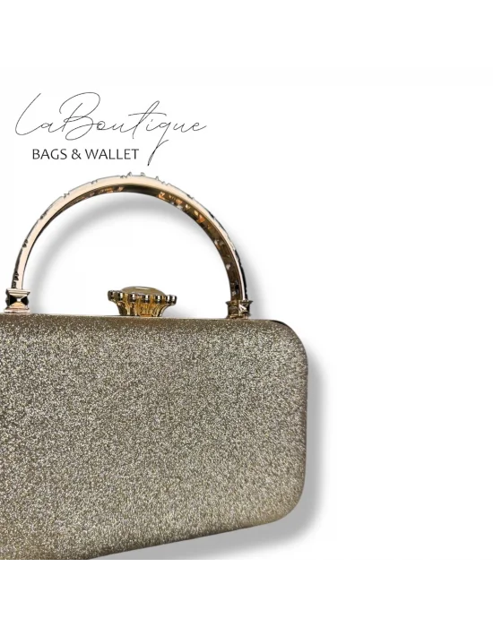 LB ABİYE ÇANTA 25-015 GOLD